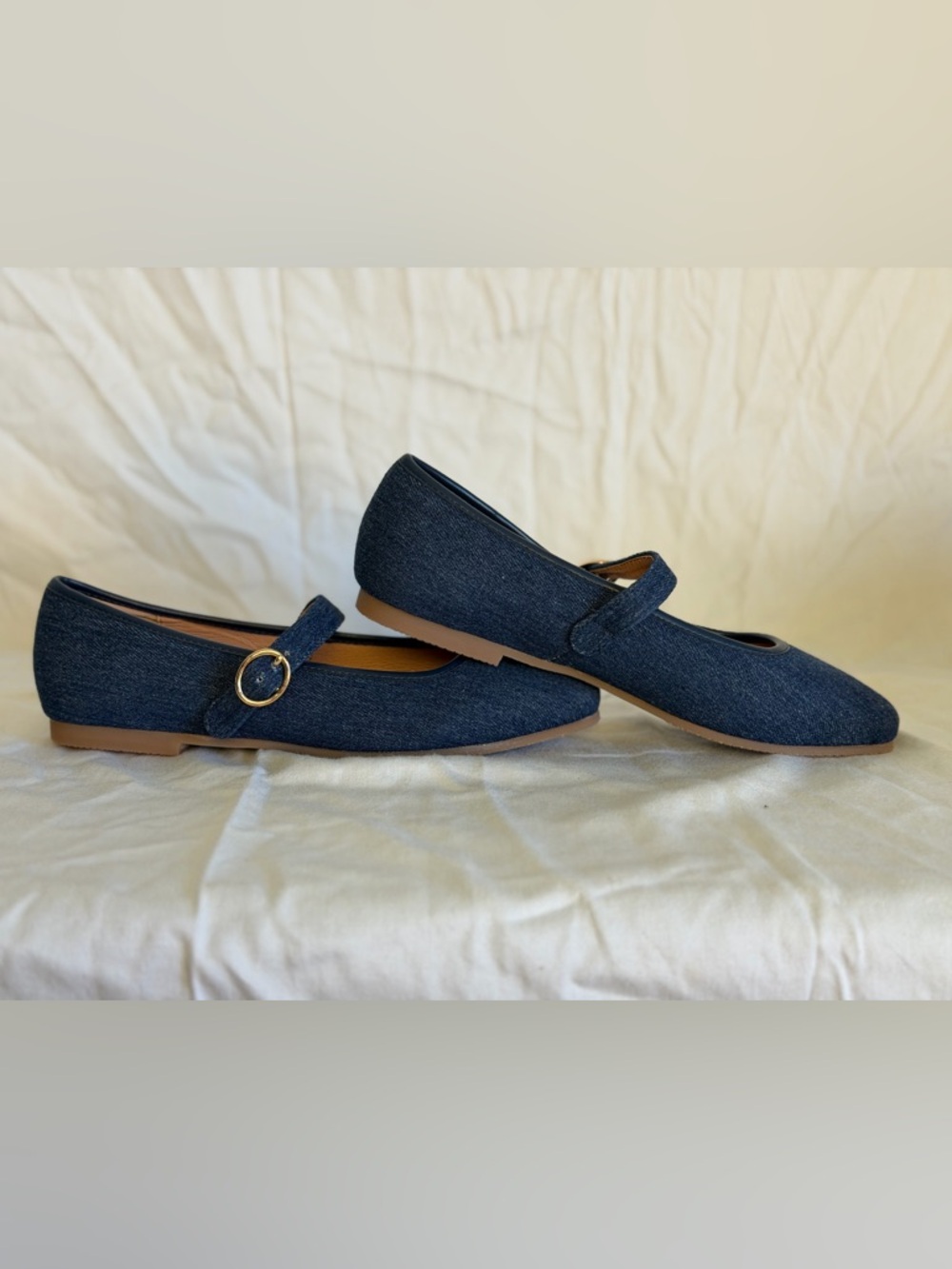 J. Jill Classic Denim Mary Jane Flats - Navy - Picture 3 of 6